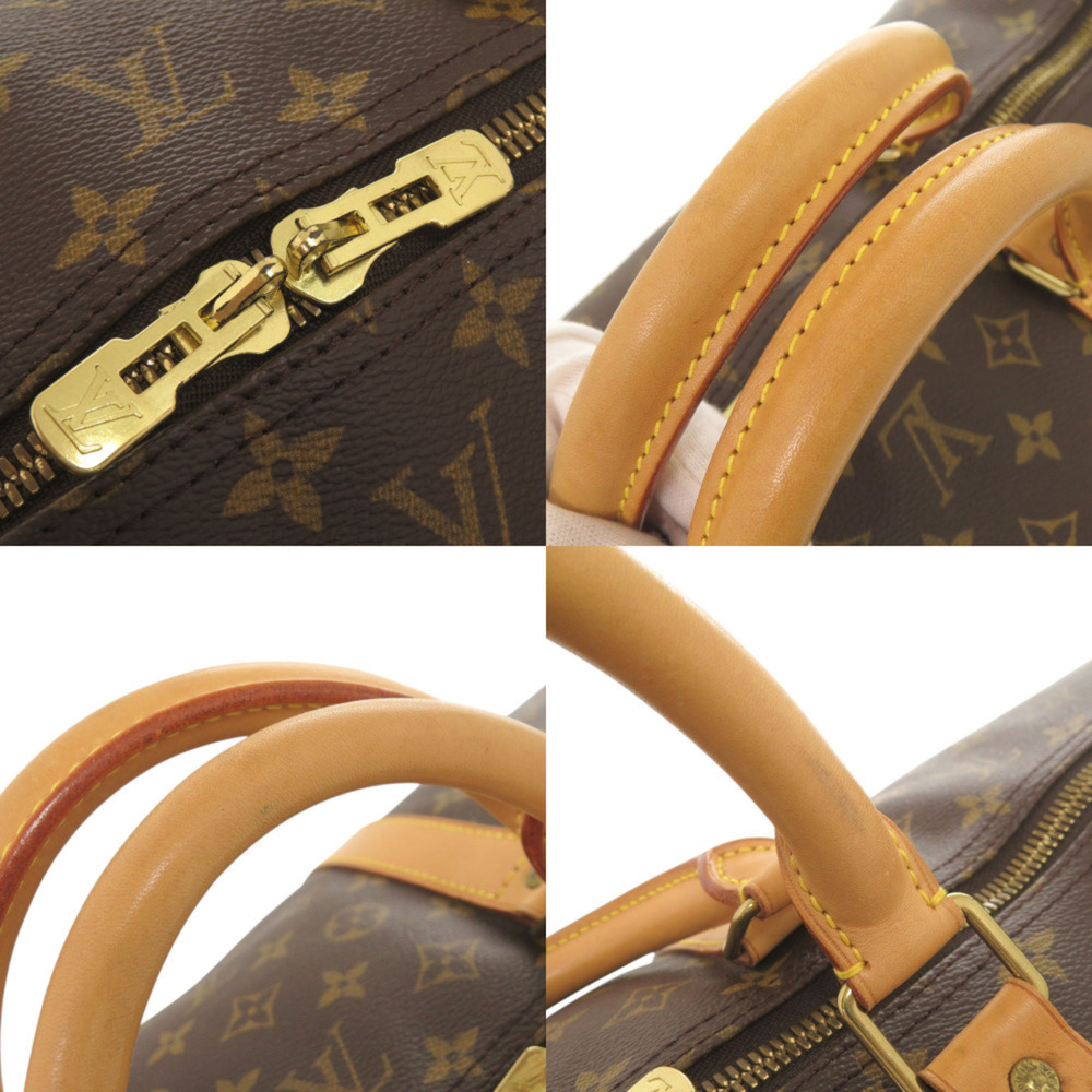 LOUIS VUITTON Authentic Brown Monogram Keepall 60 Boston Bag - Picture 9 of 10